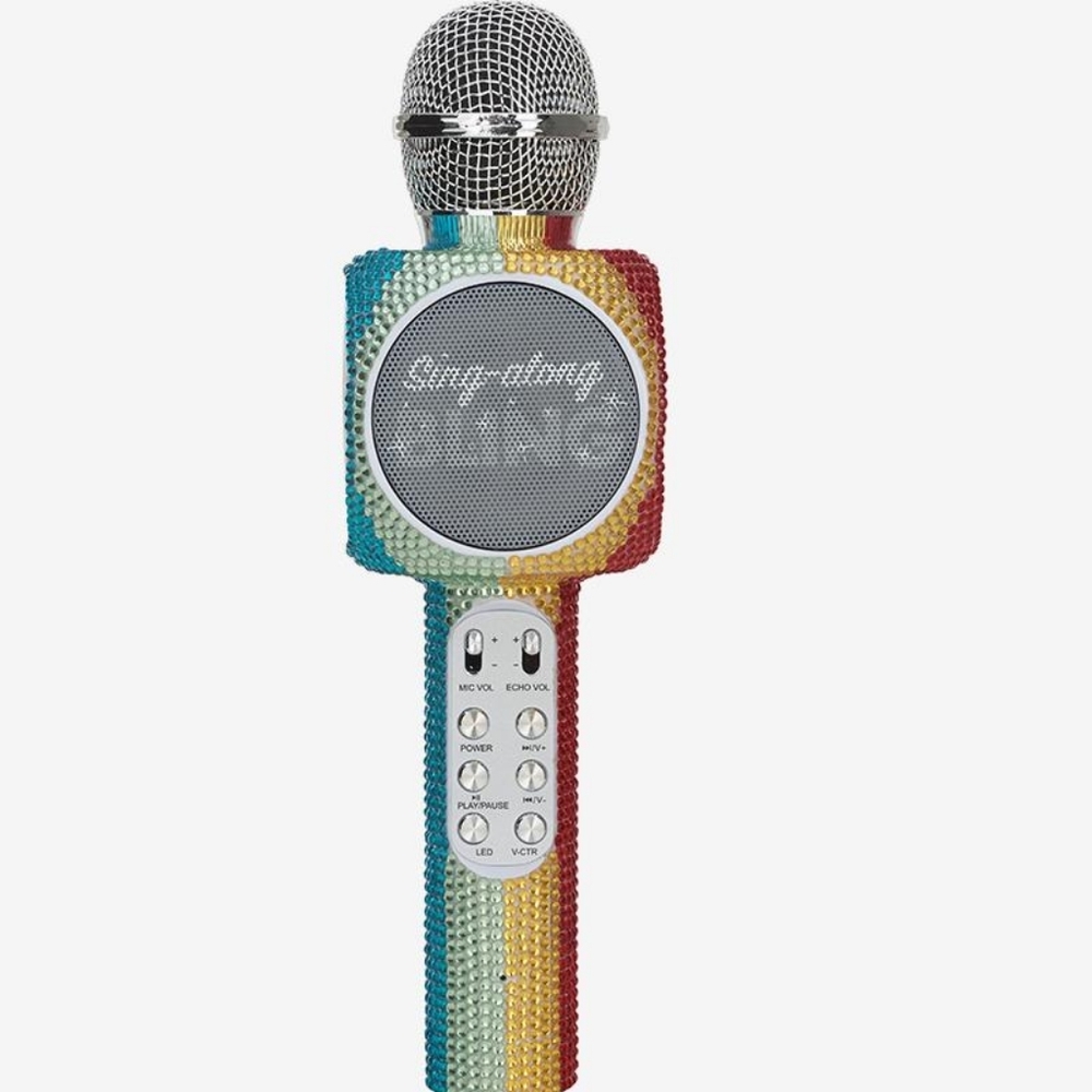 💥BUY 5 GET 4 FREE  Rainbow Bling Karaoke Microphone - Picture 2 of 5